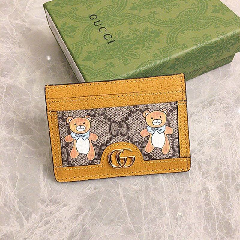 [Gucci] x KAI collaboration teddy bear card case copy 660512 2YRAG 8695
