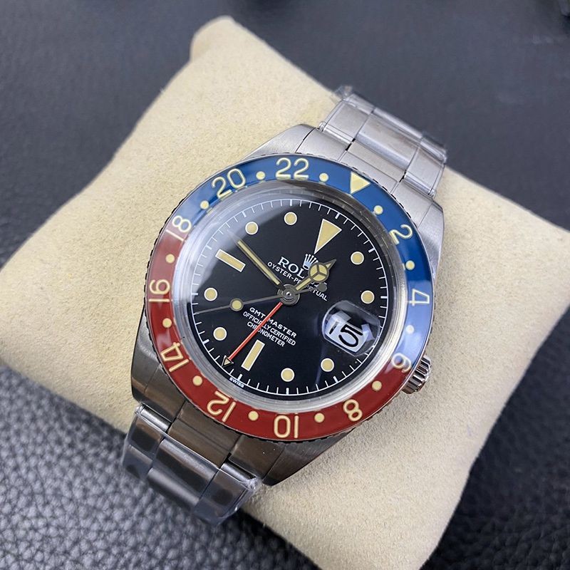☆Super Popular☆Rolex Replica★GMT Master Automatic Stainless Steel Men's Black 16751