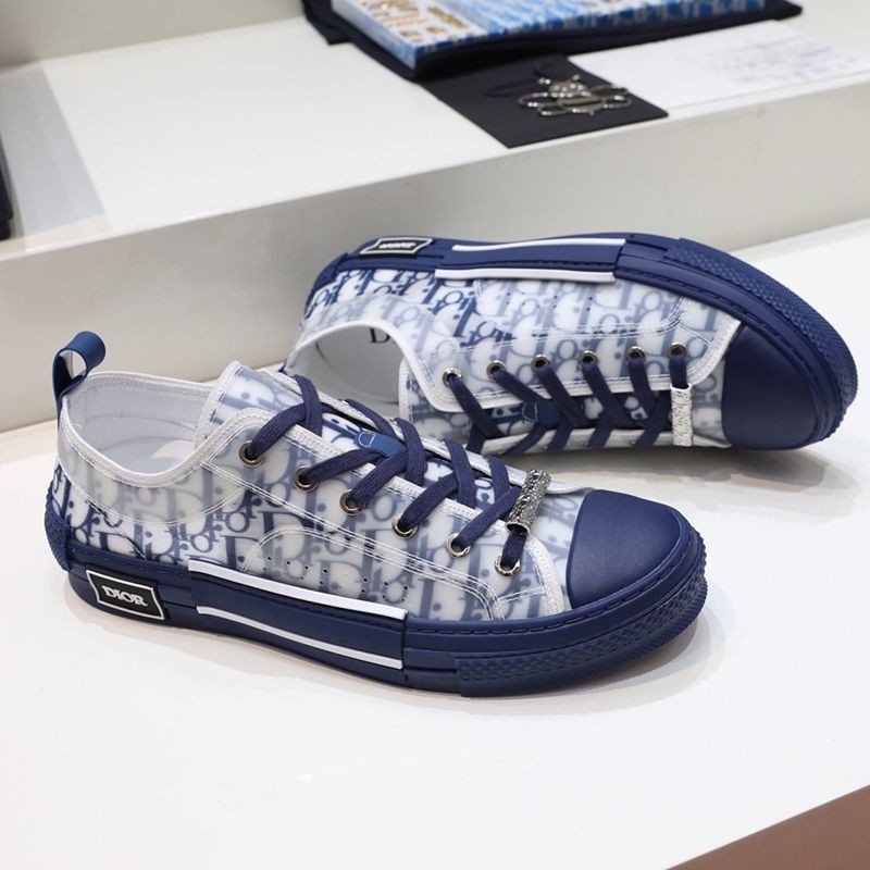 Hard to find replica Dior B23 low top sneakers ★ Oblique canvas deu63212