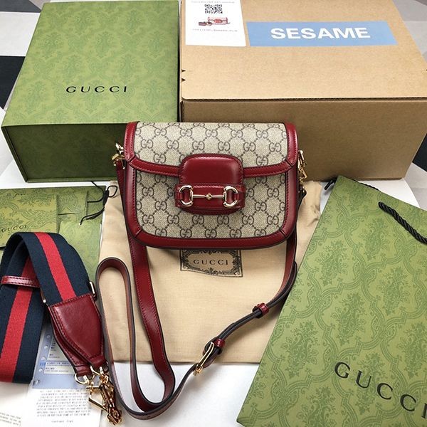 Gucci Horsebit 1955 Mini Bag Replica GG Supreme gg210820125 Gucci Horsebit 1955 Mini Bag Replica GG Supreme gg210820125