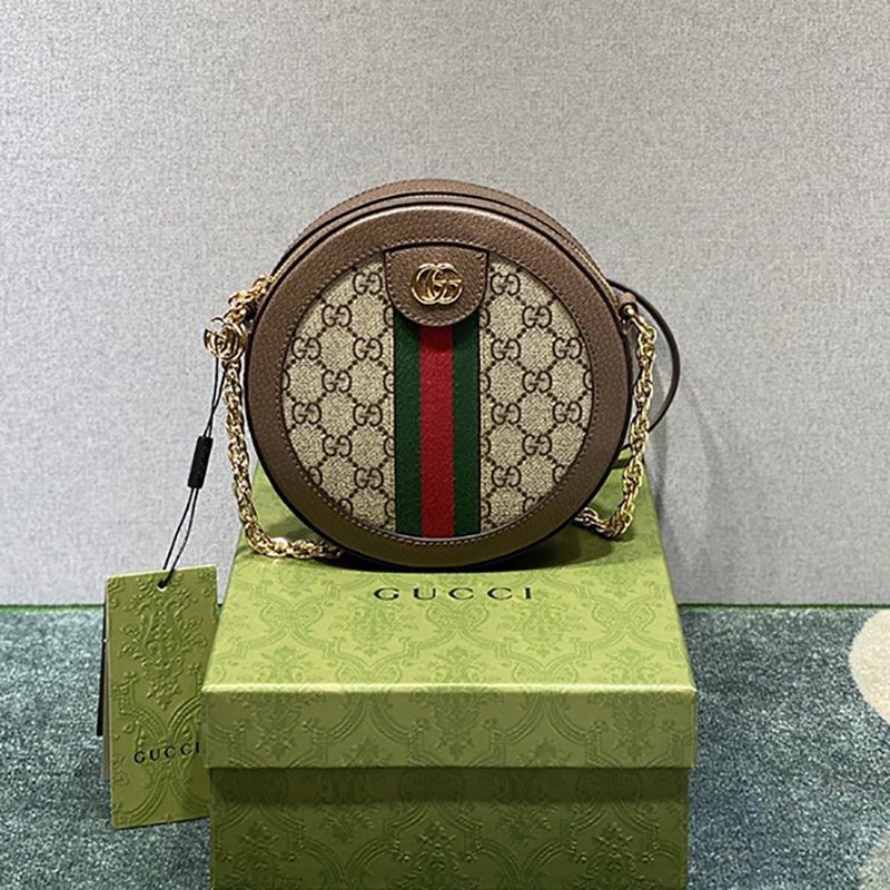Gucci [Ophidia] GG Mini Round Shoulder Bag Replica 550618 96I3B 8745