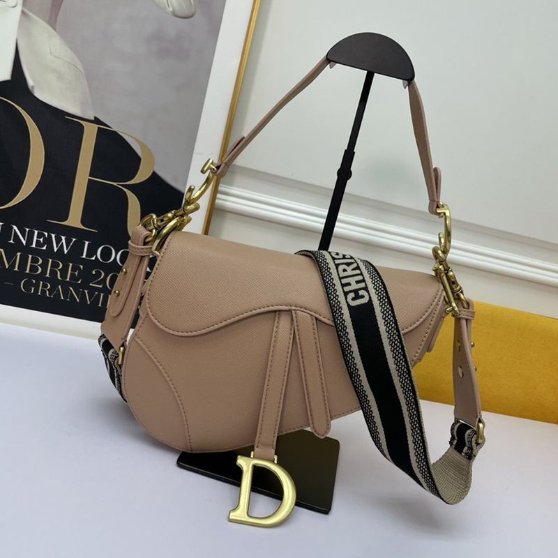 [Tax included] Dior Latte color saddle bag Ultra matte calfskin replica M0446ILLO_M50P