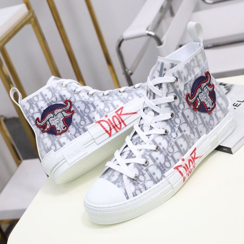 Sure to sell out [Featured collaboration] Dior B23 high-top sneakers replica ★ 3SH118ZJK_H063