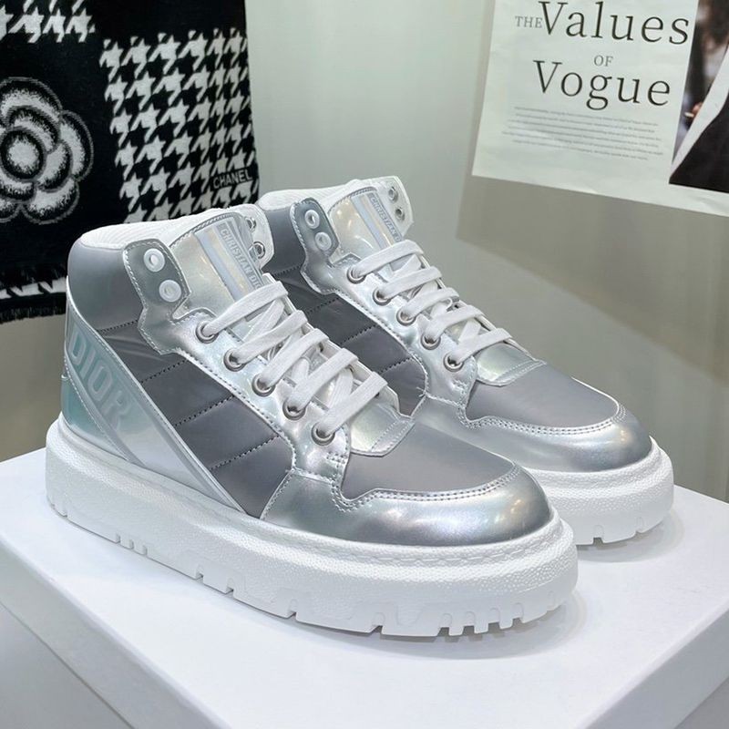 ★Tax/Shipping included★ Dior D-Player Replica Sneakers Quilted Nylon Silver KCK315NYL_S59K