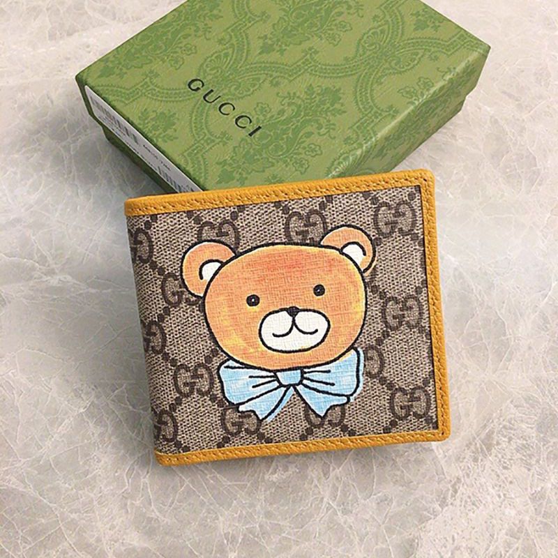 [Gucci] Gucci x KAI collaboration mini wallet replica bear print 660159 2YOAG 8695