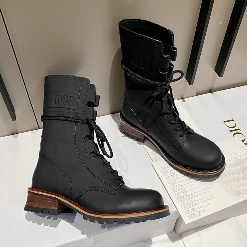 Dior Camp Ankle Boots Black Replica DEG34531