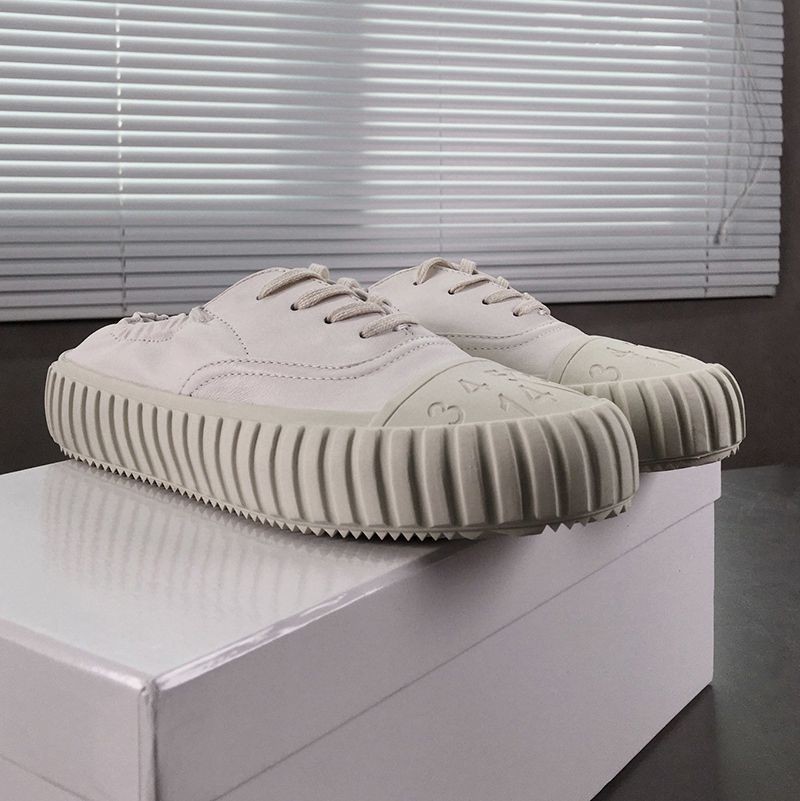 Sold out Maison Margiela 6 City Sneakers Replica Cowhide Lace-up White Maf27956