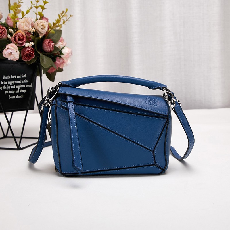 Free shipping Loewe Puzzle Bag Replica Soft Grain Calf Puzzle Mini Handbag lon50081