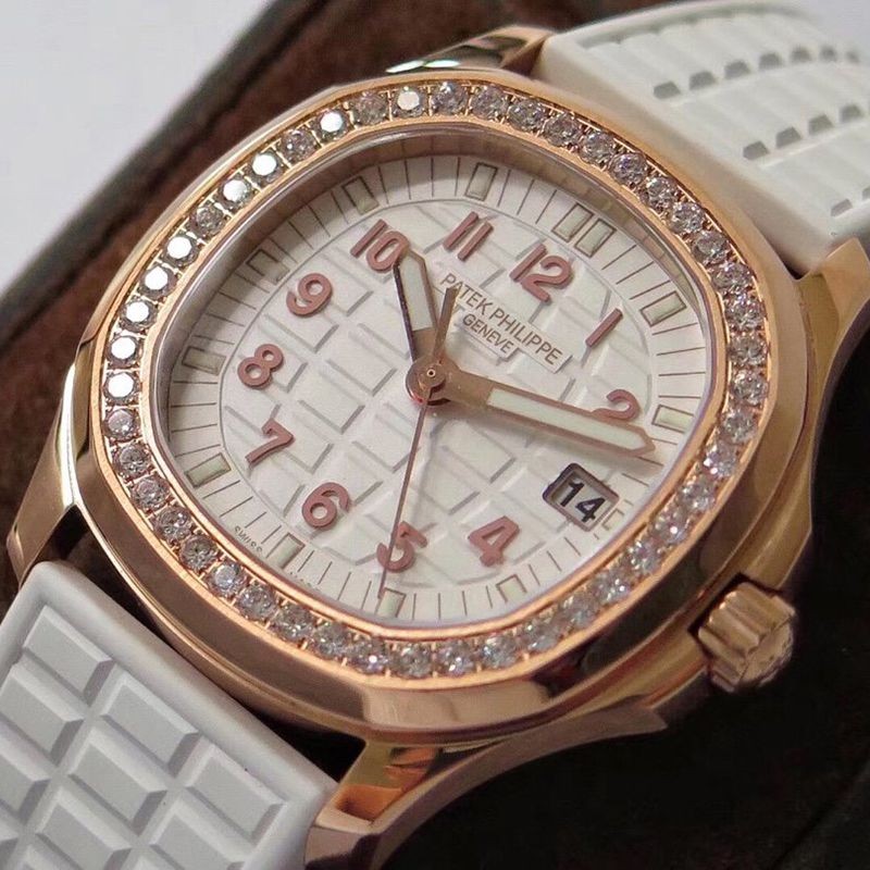 [Not available in Japan] Patek Philippe Aquanaut Luce Replica ★ White Rose Gold paa65761