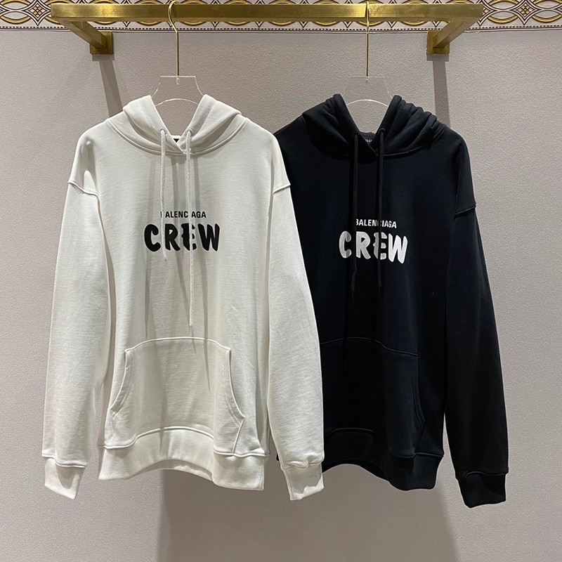 Love at first sight? Balenciaga Hoodie Replica CREW Medium Fit Hoodie 2 colors bay94399