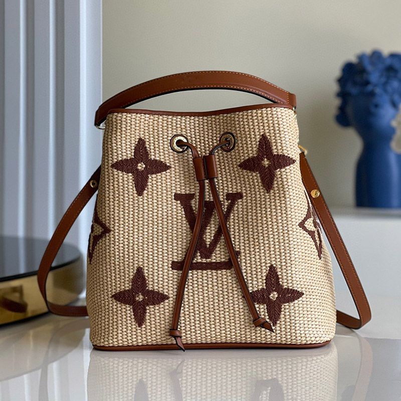 No customs duties Louis Vuitton bag, fake basket bag, camping bag with handle and logo M57704