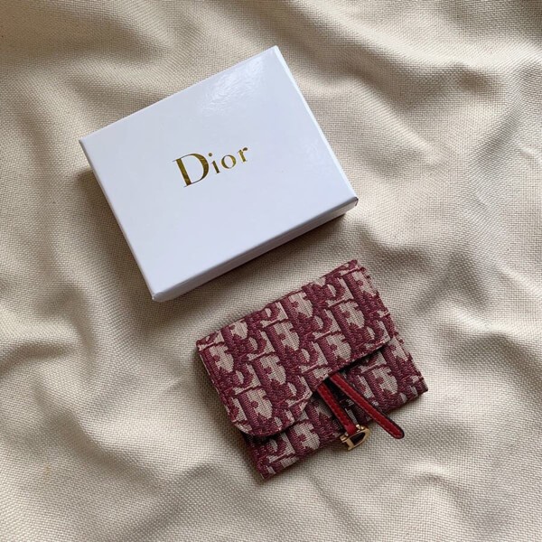 Very popular! Dior Oblique Saddle Replica Folding Wallet deh46830