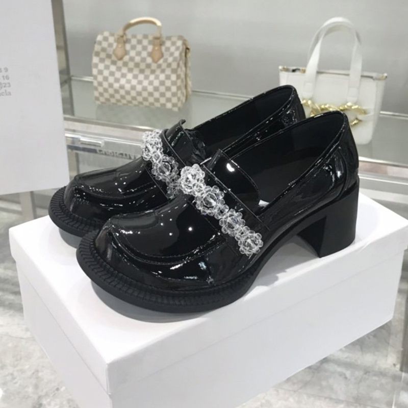 ★Popular in Japan! Maison Margiela Mary Jane Pumps, Replica Polished Leather Mas55730