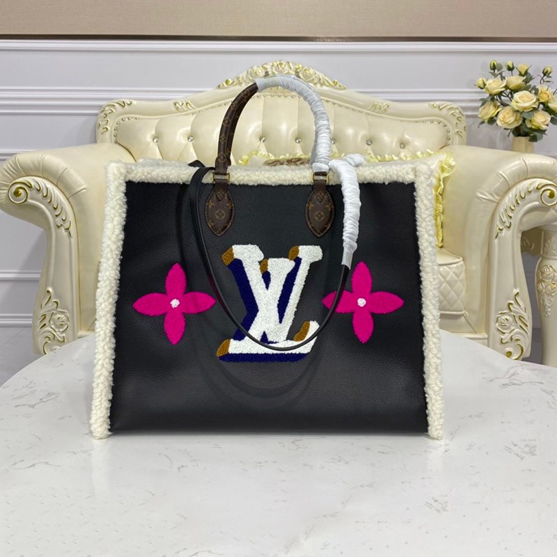Free wrapping Louis Vuitton On the Go GM fake tote bag M56958