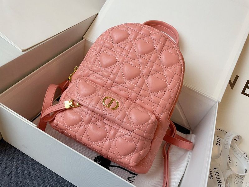 New limited edition Dior backpack replica Cannage leather mini backpack den57812