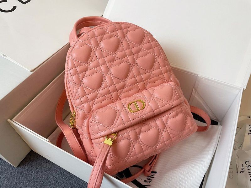 New limited edition Dior backpack replica Cannage leather mini backpack den57812