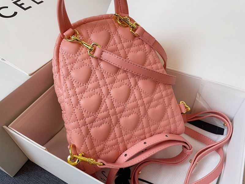 New limited edition Dior backpack replica Cannage leather mini backpack den57812