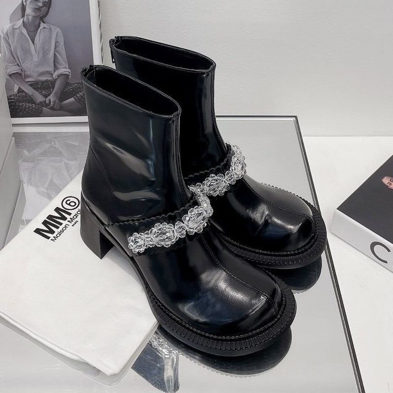 Rare color Maison Margiela Mary Jane pumps replica calf leather Mav57342