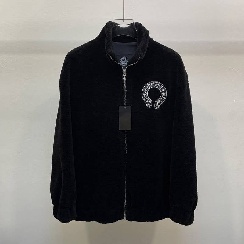 Classic popular Chrome Hearts jacket replica logo zip up Kue18442