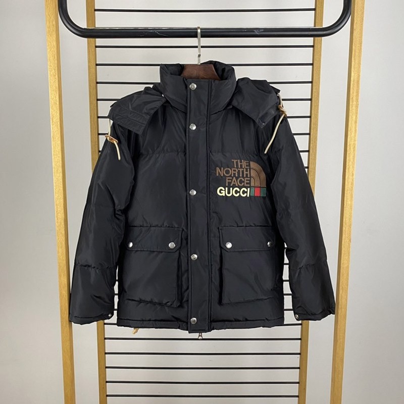 2021 Gucci North Face collaboration bomber jacket for cold weather, fake outerwear, logo, Nol20504