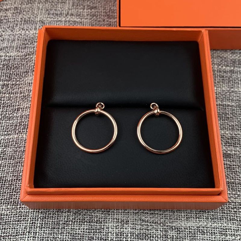 Hermes loop earrings replica elegant ers84787