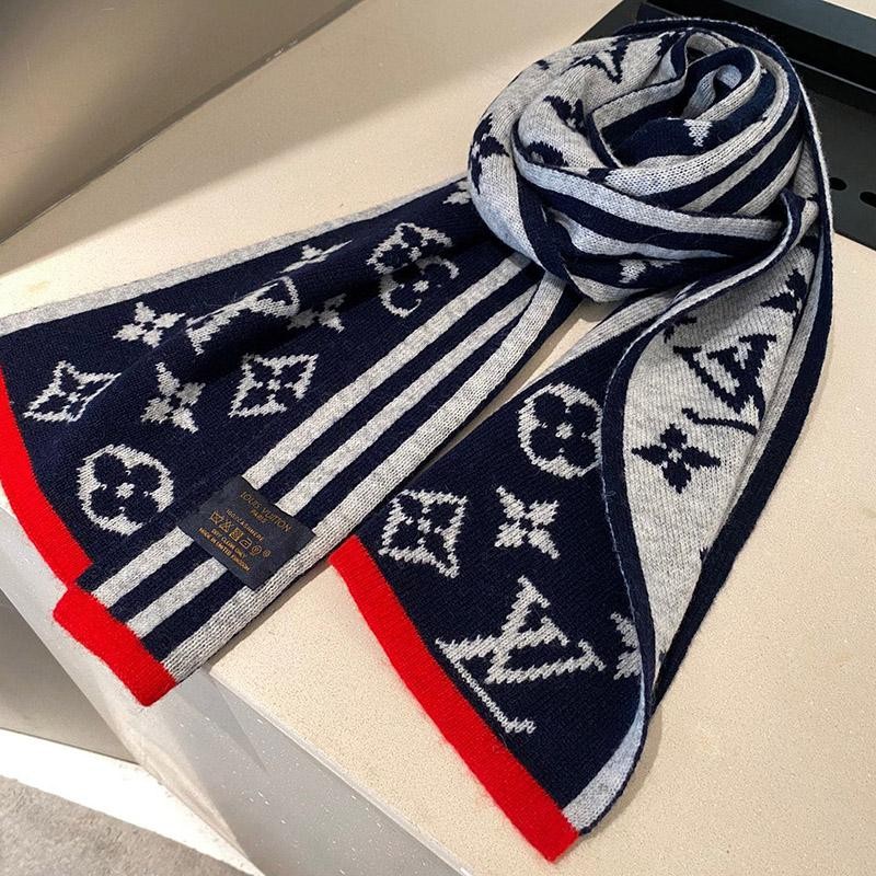 Popular [Louis Vuitton] Echarpe Monogram Stripes Scarf M76025