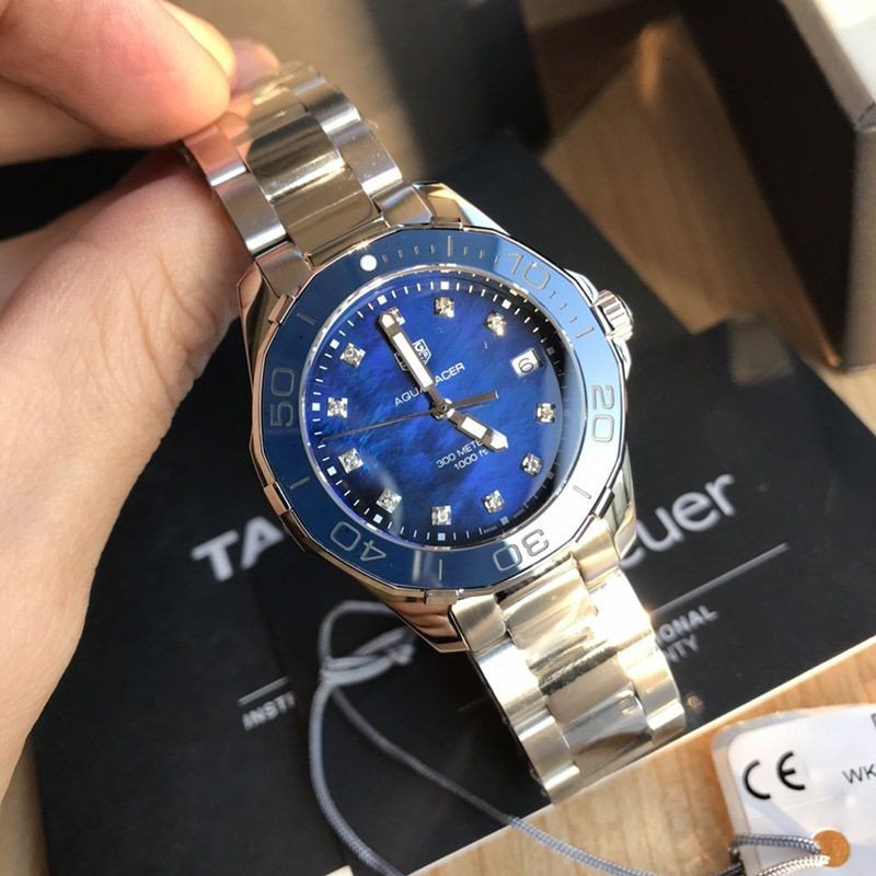 Tag Heuer Aquaracer Replica Quartz Blue Mother of Pearl WAY131L.BA0748 TAr03084
