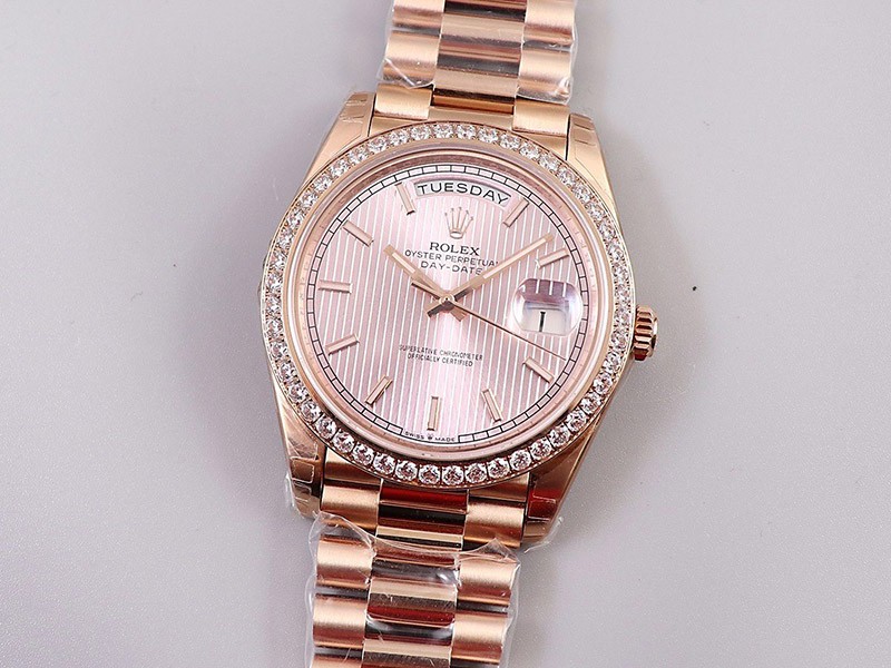 Rare Rolex Watch Replica Day-Date 40mm Pink Men's roy75824
