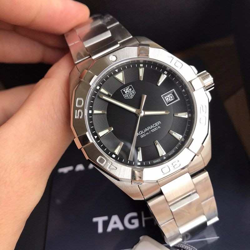 Rare Tag Heuer Aquaracer Quartz Replica Black Dial Stainless Steel WAY1110.BA0928