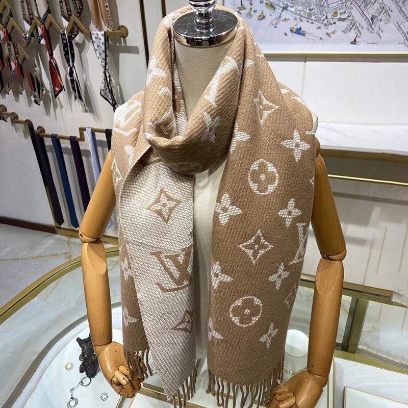 Hard to find》Louis Vuitton/Monogram Bicolor Scarf Copy M76700