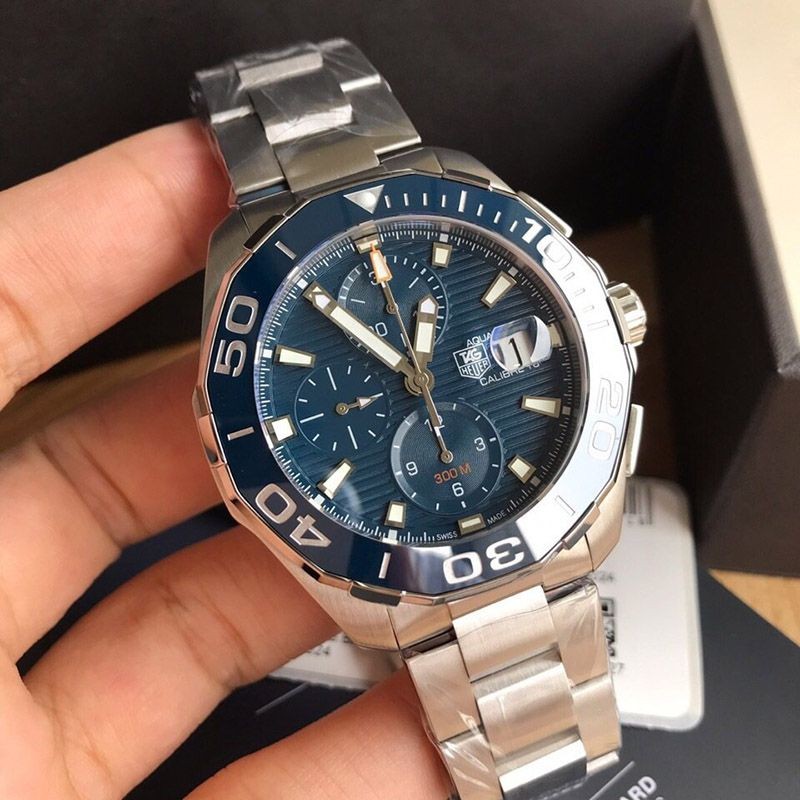 Super Hot Topic! TAG Heuer Aquaracer Quartz Replica Chronograph Diameter 43 mm CAY111B.BA0927