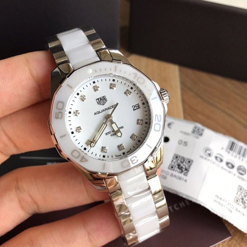 No.1 Popular TAG Heuer Aquaracer Replica Quartz White Stainless Steel WAY131D.BA0914