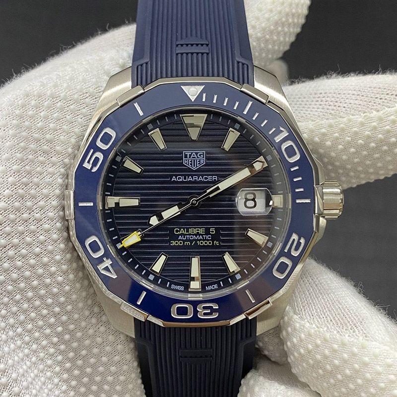 21-22AW TAG Heuer Aquaracer Replica Automatic Blue Stainless Steel WAY201B.FT6150