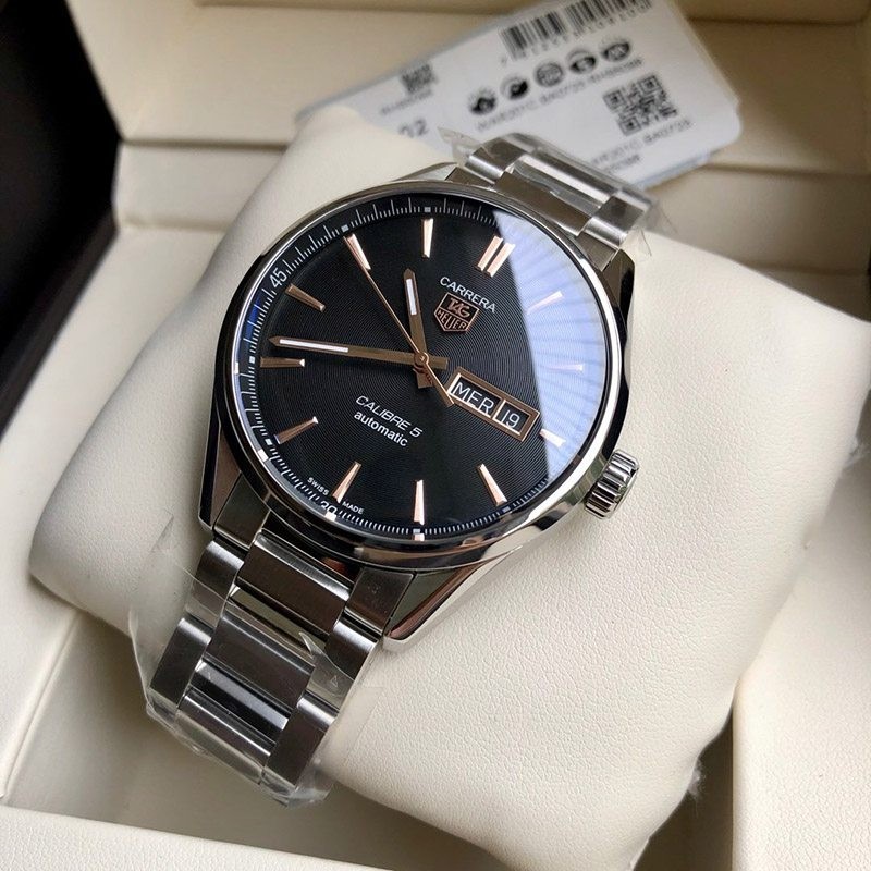 No.1 Popular TAG Heuer Carrera Copy Black Dial Stainless Steel Watch WAR201C.BA0723 TAf90991