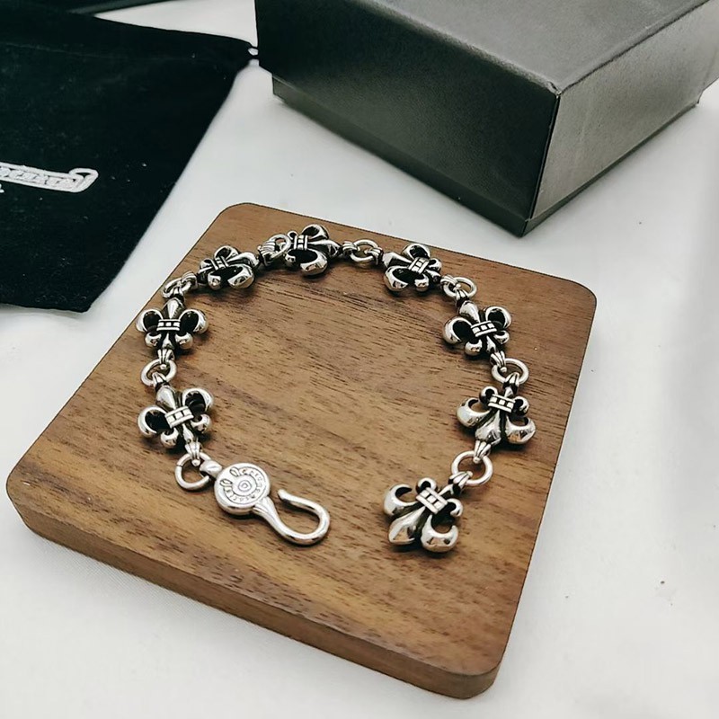 Sold out Chrome Hearts replica Tiny E CH Plus bracelet 13 links Kul36419