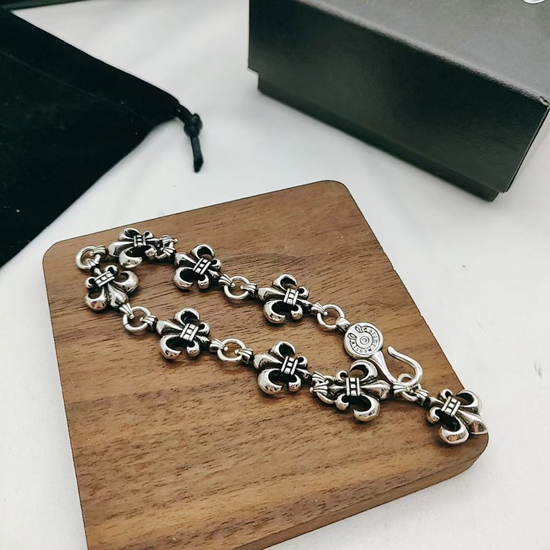 Sold out Chrome Hearts replica Tiny E CH Plus bracelet 13 links Kul36419