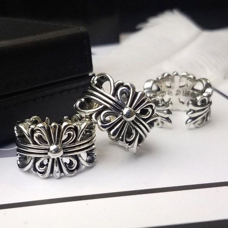 [Limited Edition] Chrome Hearts Replica Floral Cross Ring Kud29435