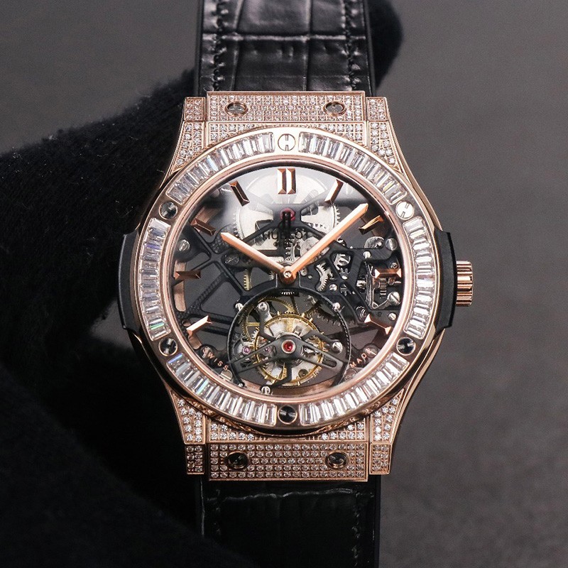 Rare Hublot Replica Classic Fusion Tourbillon Titanium Diamond 505.NX.0170.NX.3904