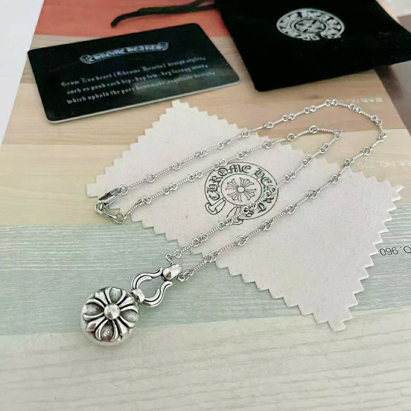 Hard to find Chrome Hearts necklace replica CH plus baby fat charm Kux16930