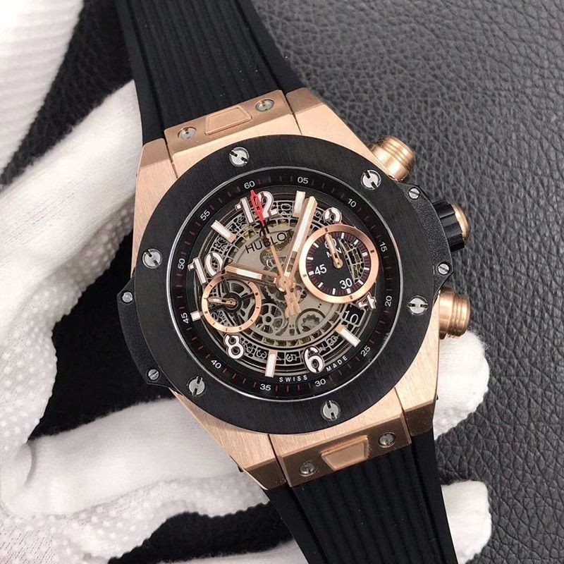 Extremely rare! Hublot Big Bang Unico King Gold Ceramic Replica Watch 441.OM.1180.RX