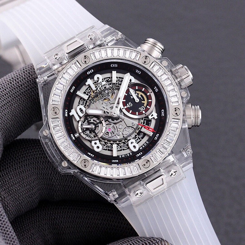 [Limited color] Replica Hublot watch Big Bang Unico Sapphire Limited production of 500 pieces hux83377