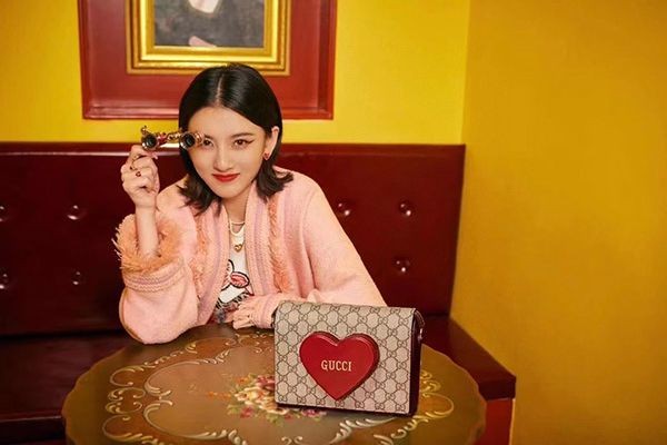 ★Gucci★Valentine Chain Card Case Fake Wallet gg210820107