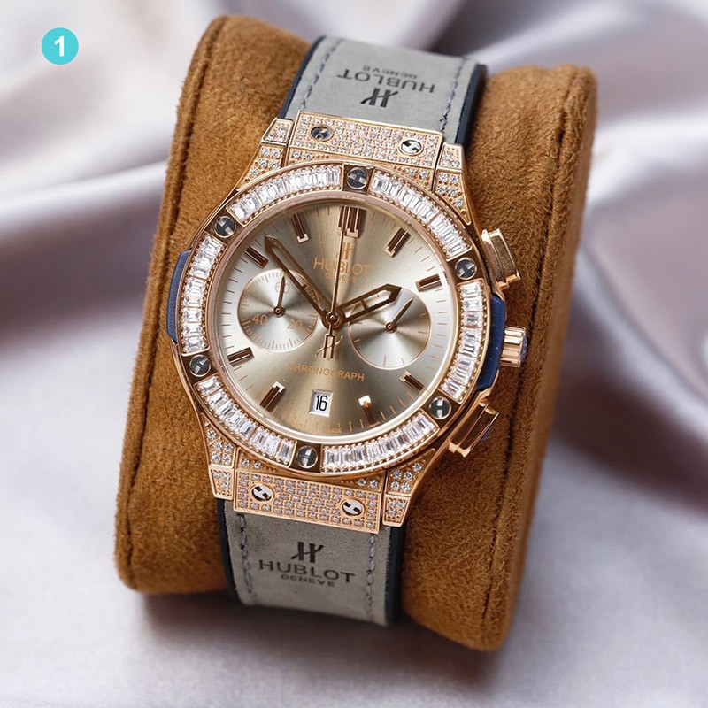 [Free Shipping] Hublot Big Bang Steel Bucket Diamond 2-tone Replica Watch hul48495