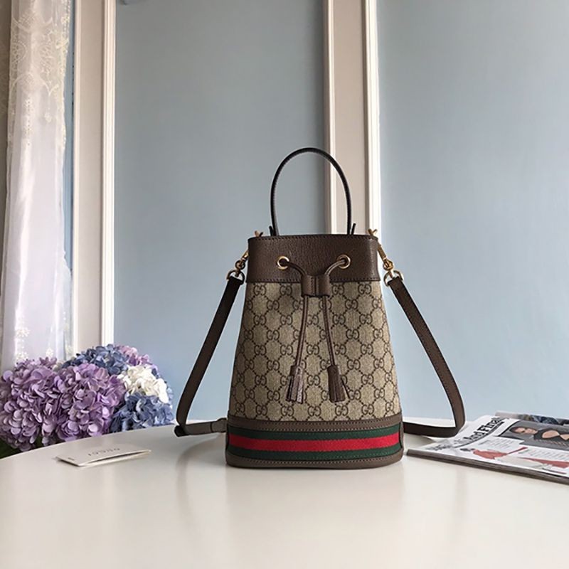 Popular ☆ [Gucci] ☆ Ophidia GG Supreme Bucket Bag Replica 550621 96I3B 8745