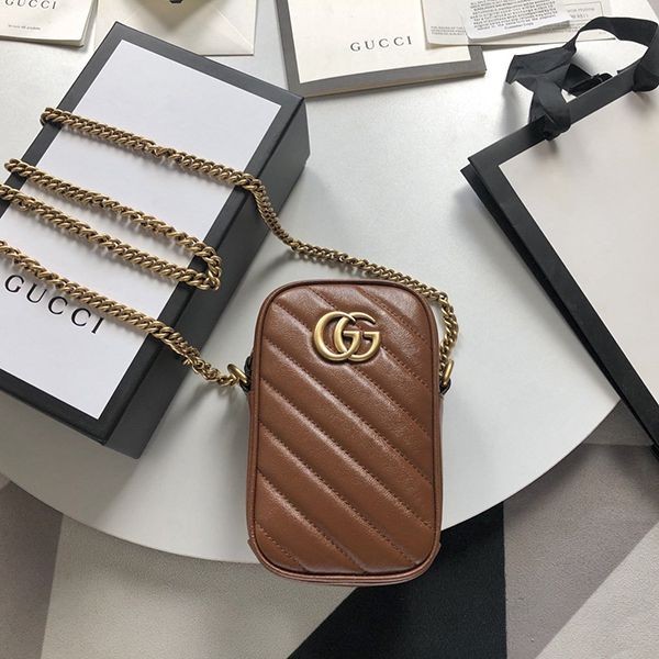 [Gucci] GG Marmont☆Matelasse replica☆Mini shoulder bag gg210820109