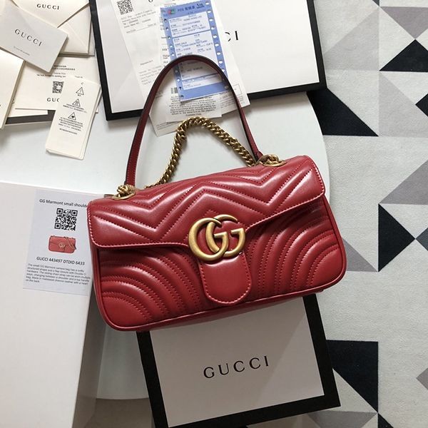 [Gucci] Heart * Quilted Leather * Chain * Shoulder Bag Copy gg210820121