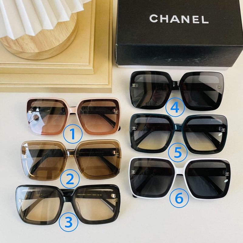 No. 1 in cumulative total sales! Fake Chanel square-shaped sunglasses, 6 colors available, shl35890