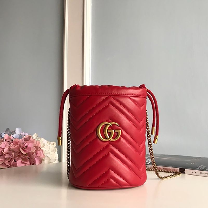 Gucci GG Marmont Mini Bucket Bag Replica Shoulder Bag 575163 DTDRT 9022