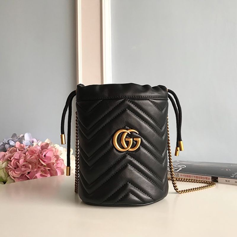 Gucci GG Marmont Mini Bucket Bag Replica Shoulder Bag 575163 DTDRT 1000